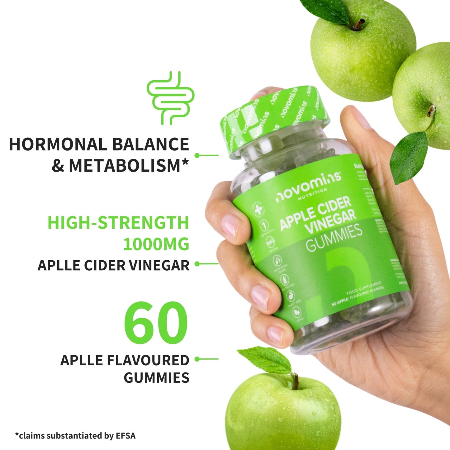 hormonal balance with novomins apple cider vinegar