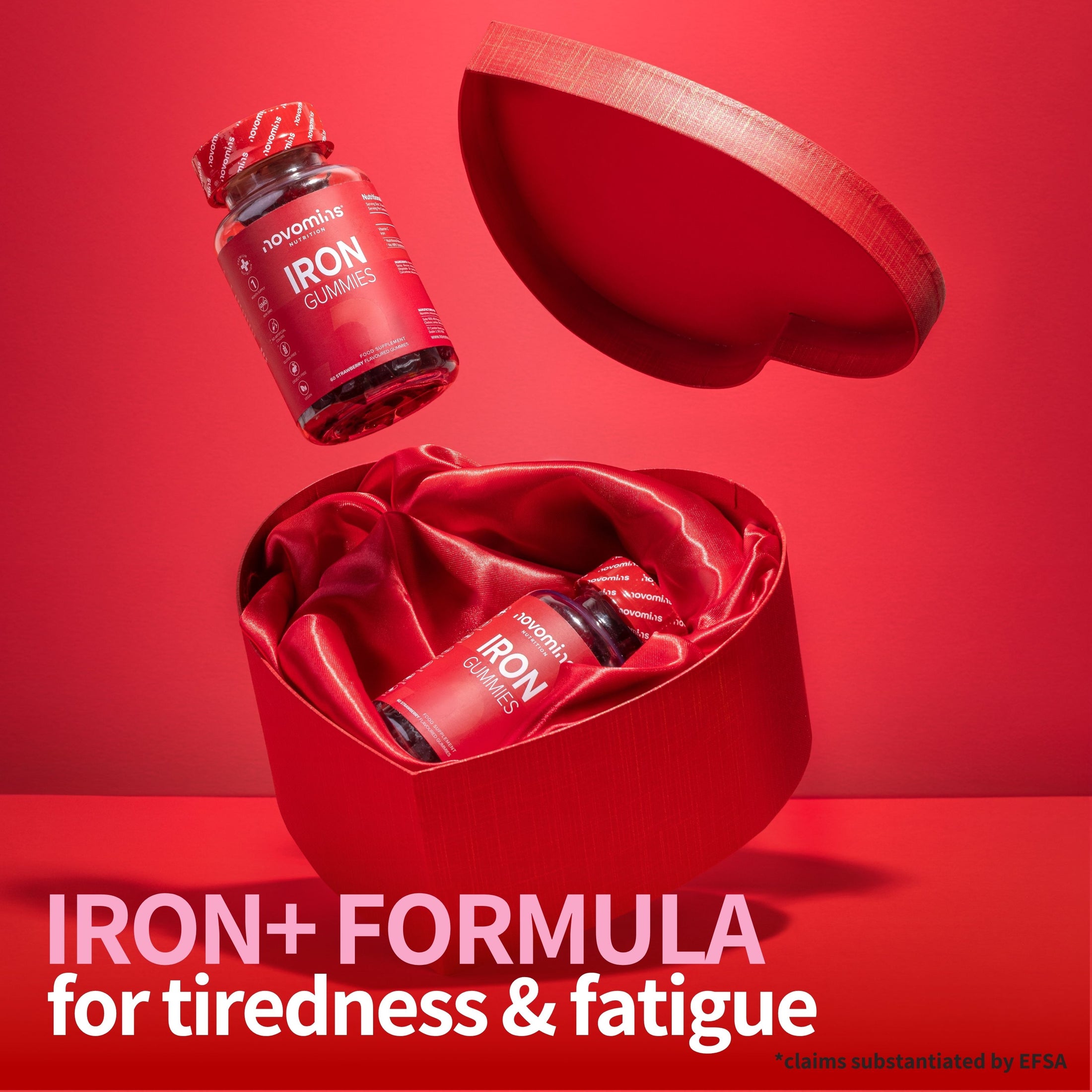 Iron Gummies Vital Iron & Vitamin C Supplement 60 Gummies