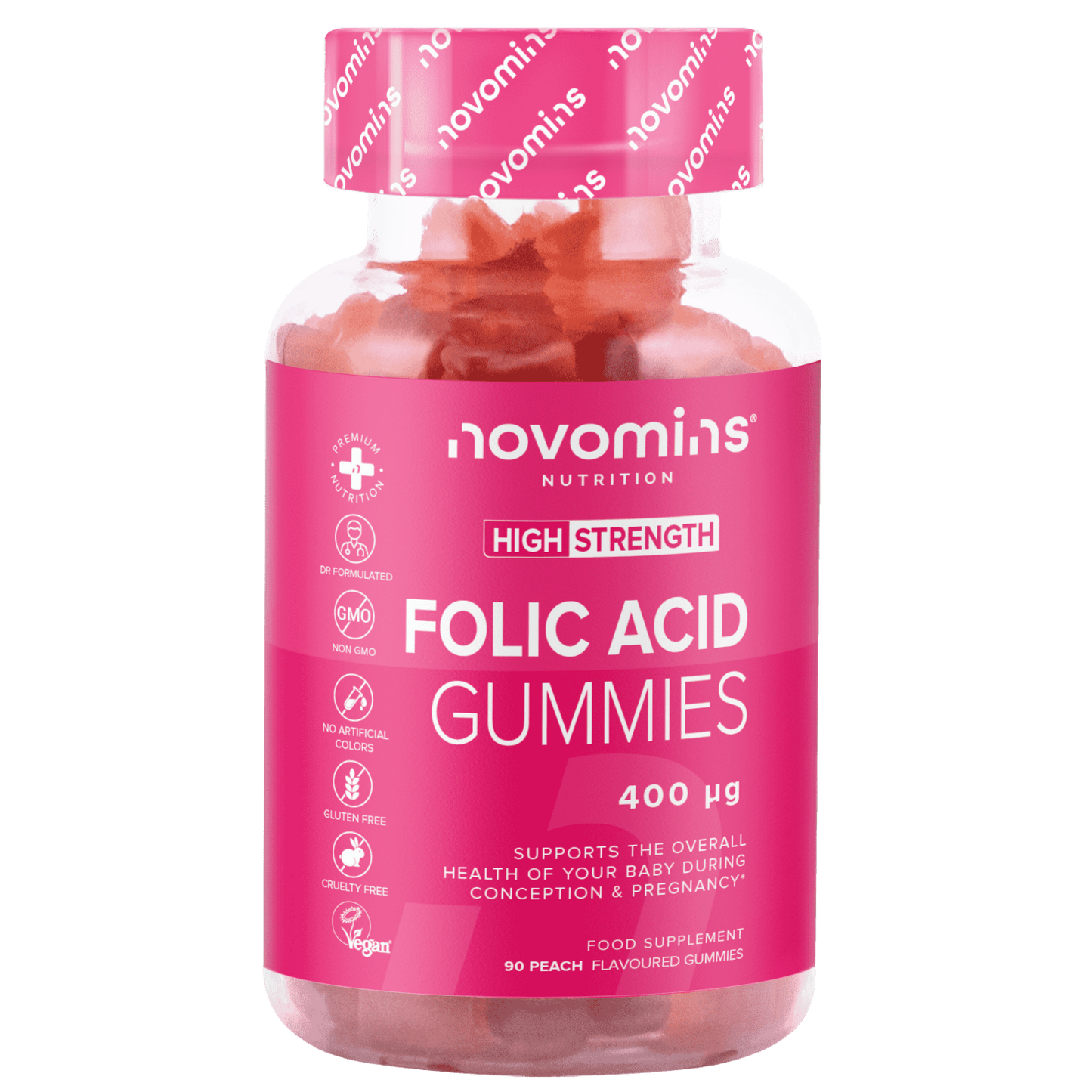 Folic Acid Gummies 90 Day Pack