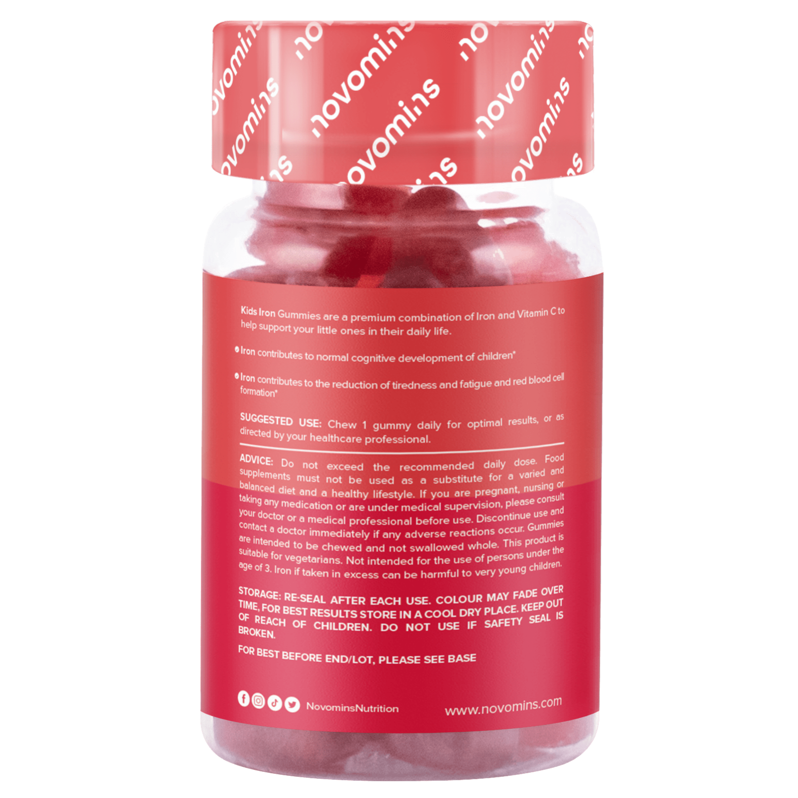 Buy Novomins Kids Iron Gummies Online Novomins Nutrition