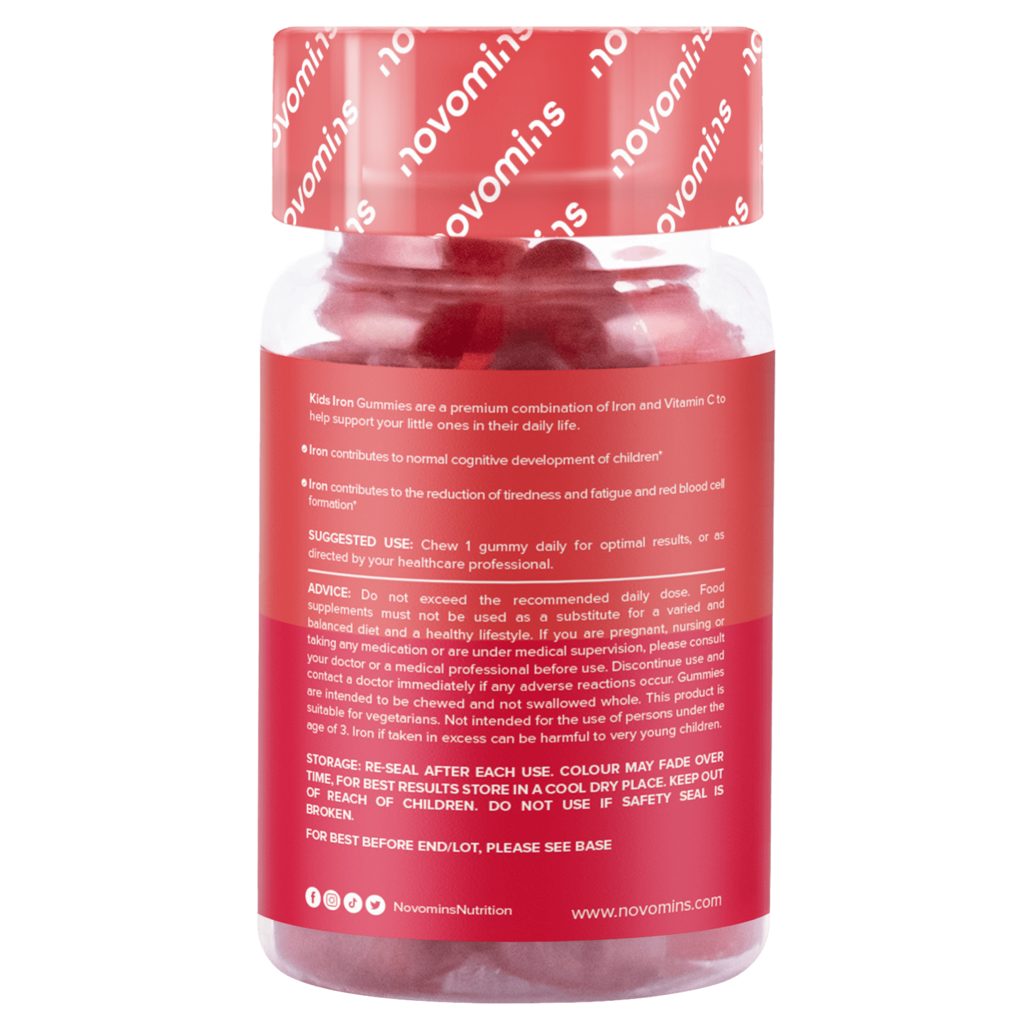 Buy Novomins Kids Iron Gummies Online Novomins Nutrition
