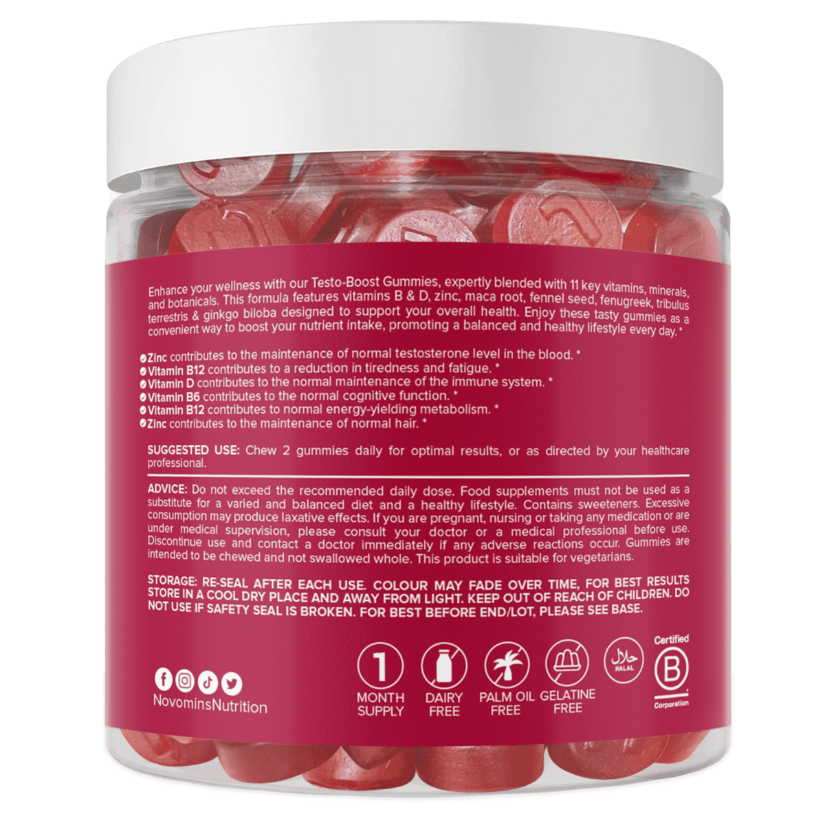 Test O Boost Testo-Boost Gummies – Novomins Nutrition